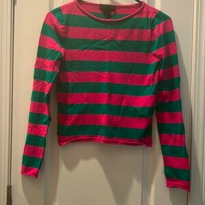 Colorful whimsical striped sweater